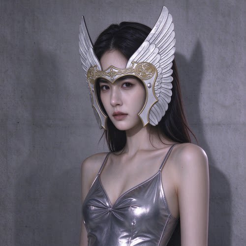 女武神翅膀头饰北欧神话战士头箍万圣节cos写真走秀舞台派对道具