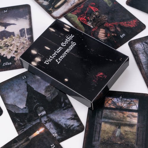 特色暗黑风复古哥特雷诺曼 gothic lenormand card
