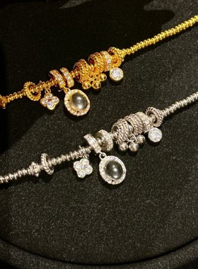 S925纯银新中式龙心盘缠跑环手链复古时尚小众设计百搭高级感手串