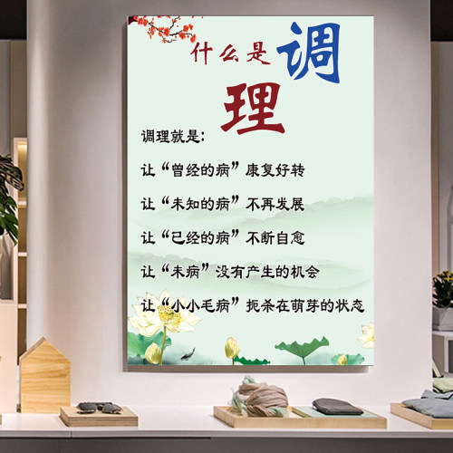 中医养生馆装饰海报画