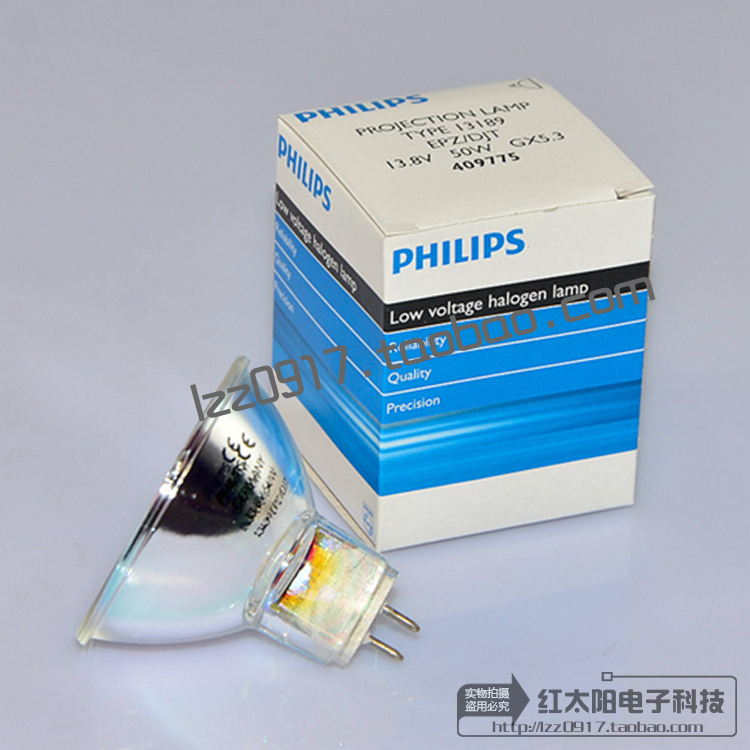 PHILIPS飞利浦PROJECTION LAMP TYPE 13189 EPZ/DJT 13.8V50W灯泡