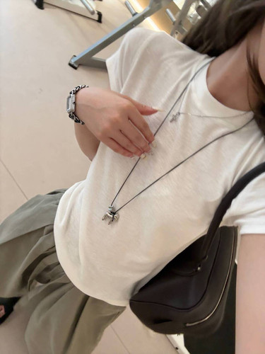 四季可穿 极简RO风天丝棉超大弹力 百搭魔力小圆领短袖T恤女