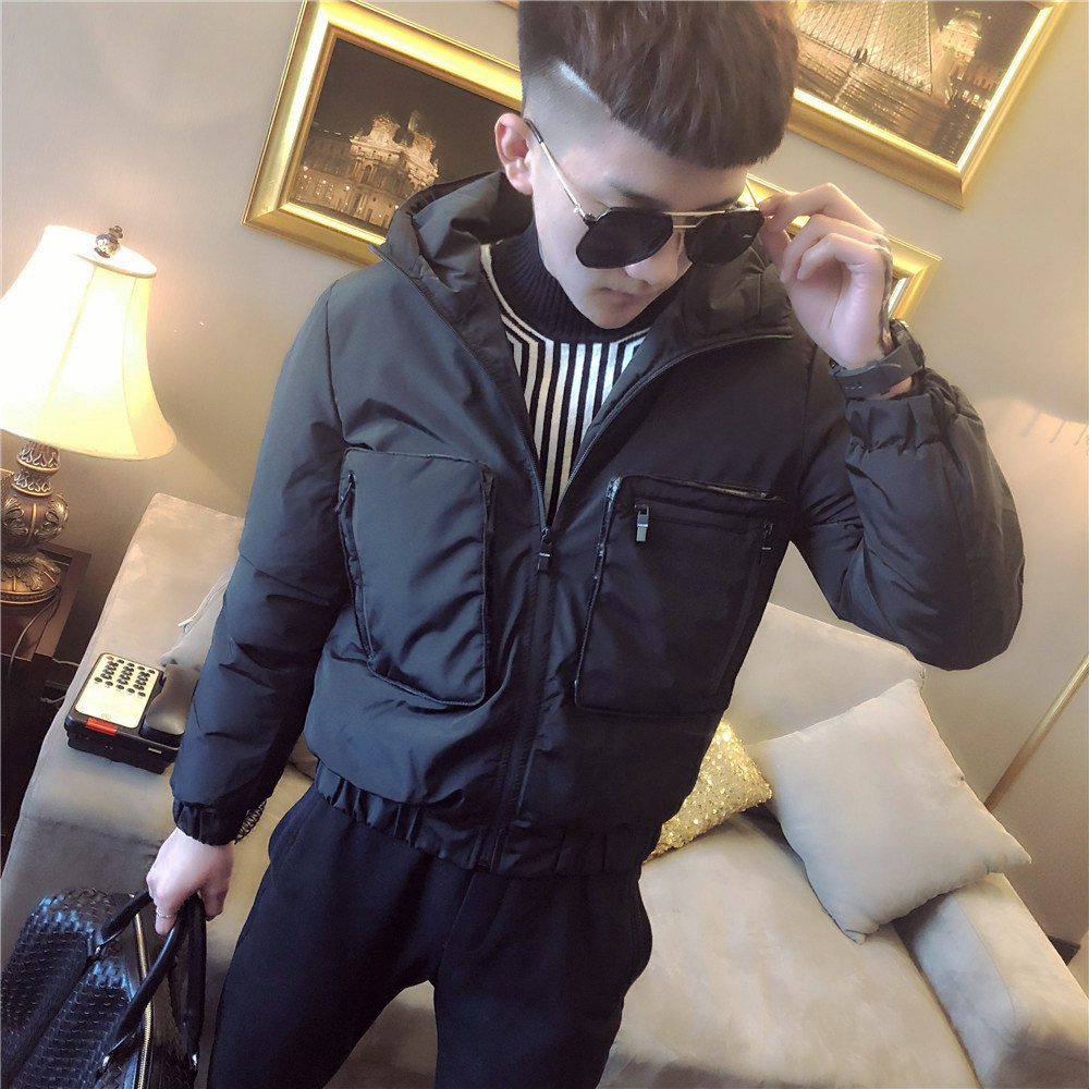 冬季加厚大口袋连帽棉衣外套青少年棉服A343-CF05-P140,男装棉衣,电商A343