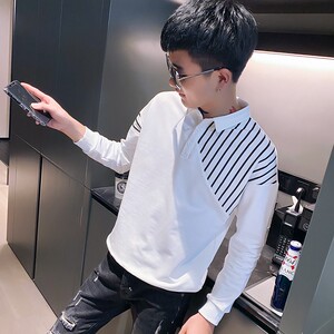 秋装社会精神小伙修身卫衣男ins潮流 A343-WY56 黑1图片