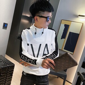 秋季社会精神小伙修身ins卫衣潮流男A343-WY51白