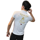 PL50-P45社会精神小伙修身刺绣短袖polo衫白，男装Polo衫，电商A343