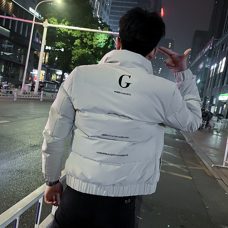 冬季社会小伙棉衣男外套修身保暖棉服红2A343-CF59-P118,男装棉衣,电商A343
