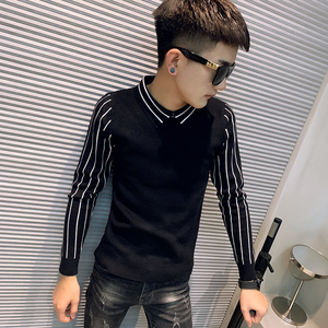 019秋冬新款社会小伙修身针织衫毛衣潮流男 502-MY26-P68 咖色图片