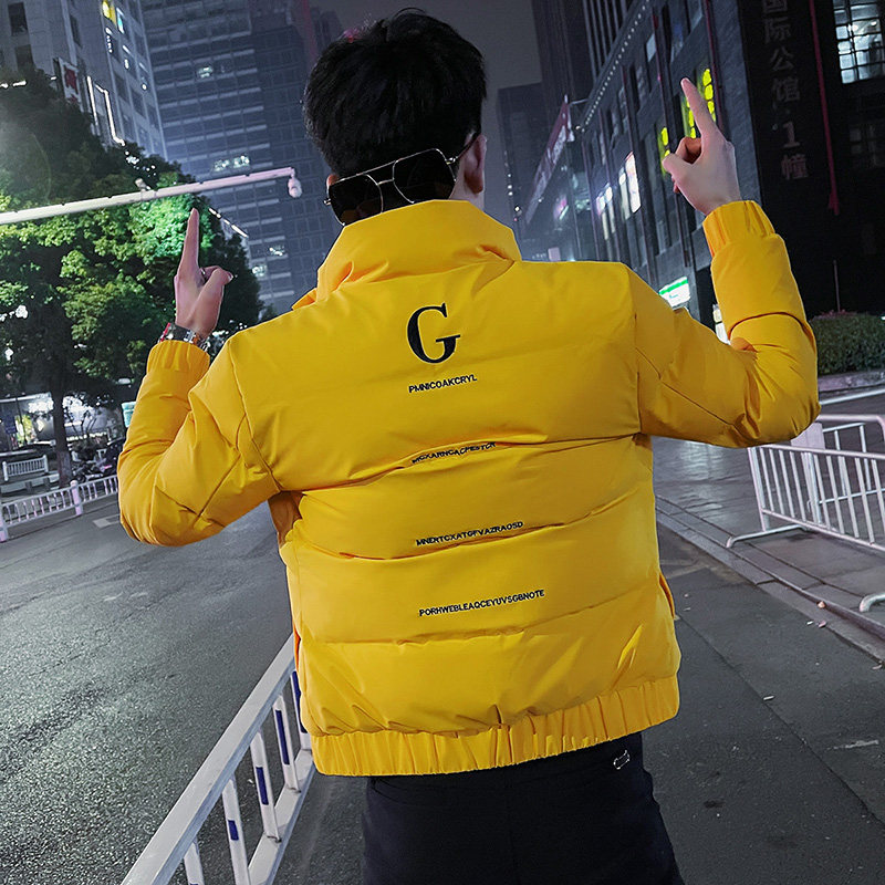 冬季社会小伙棉衣男外套修身保暖棉服黑1A343-CF59-P118,男装棉衣,电商A343