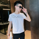 T2021新款小码短袖T恤衫社会小伙半袖黑首，男装T恤，电商A343
