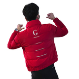 冬季社会小伙棉衣男外套修身保暖棉服红A343-CF59-P118，男装棉衣，电商A343