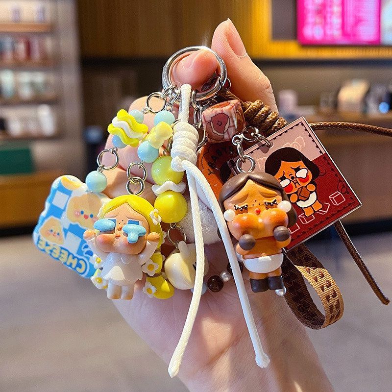 公仔钥匙扣改娃包包包萌粒钥匙链