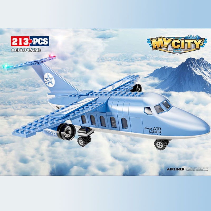 航站楼手工模型拼装积木