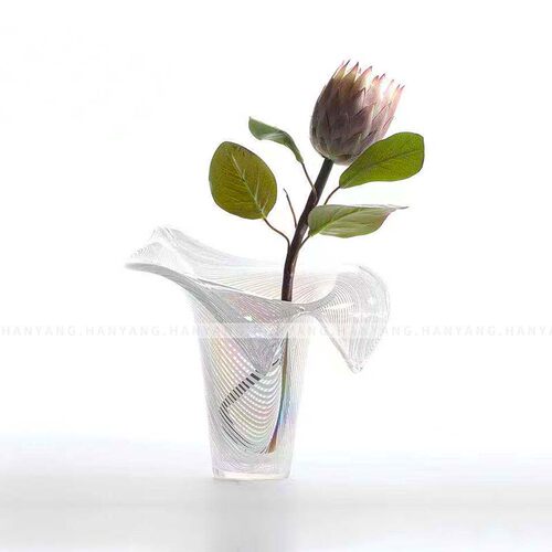 样板房售楼部异形抽象手工琉璃玻璃炫彩花瓶茶几电视柜餐桌花器 - 封面