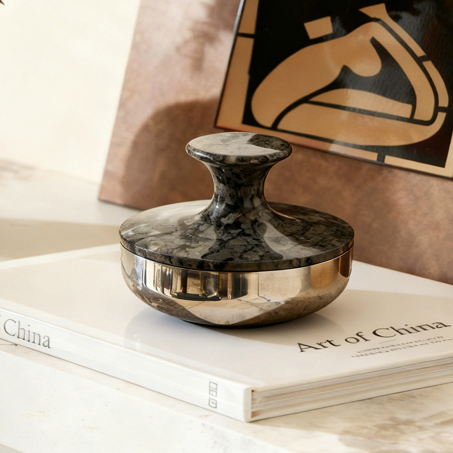 创意设计糖果罐冰川玉湖冰岛火山岩款轻奢家居软装摆件创意收纳罐