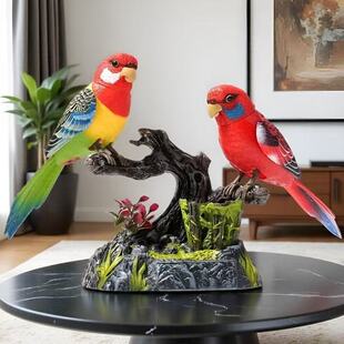 仿真声控鹦鹉玩具会学说话的智能仿真电子鸟宝宝老人解闷神器摆件