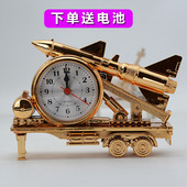 创意火箭闹钟炫酷模型学生礼物床头台钟书房卧室装 饰工艺品摆件