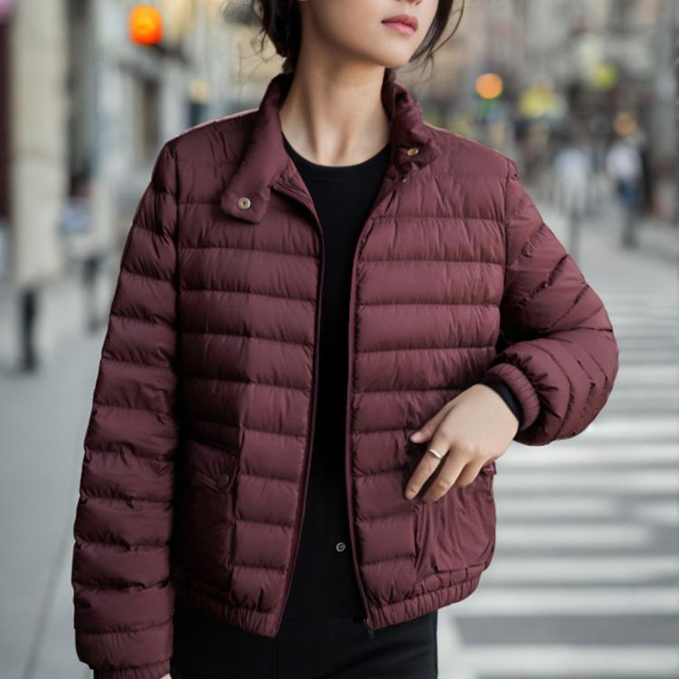 伟悦纸样立领轻薄羽绒服