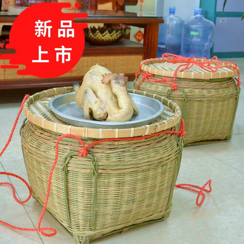 竹筐收纳筐拜神无盖广西壮族粉宅