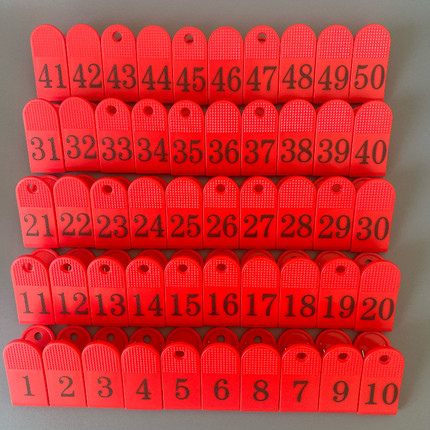 数字夹子麻辣烫号码牌夹子上菜夹子数字夹号码顺序1-100餐饮夹子