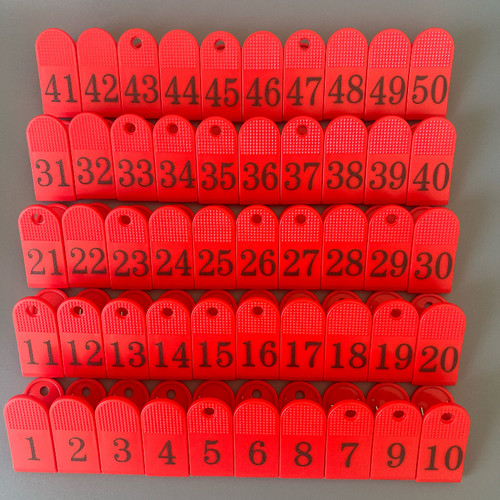 传菜数字餐厅号码牌1-100记号夹