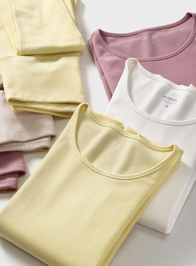 A类新疆棉加厚保暖内衣290g双面磨毛打底套装7A抗菌大码秋衣秋裤