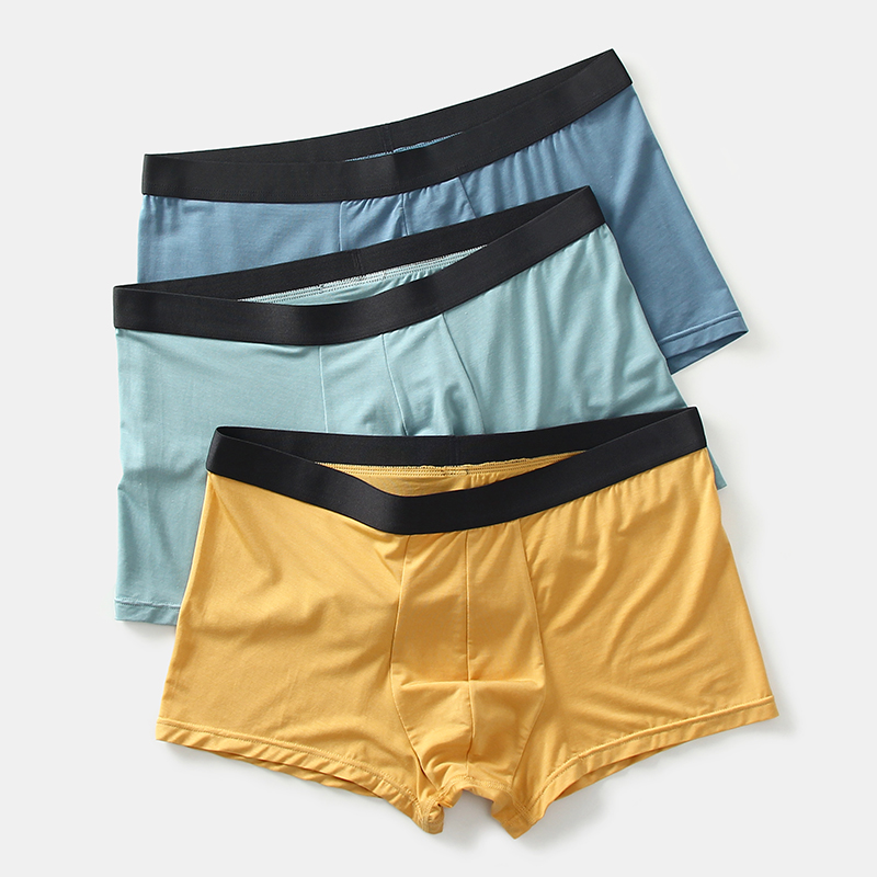 60S莫代尔抗菌内裤无痕平角底裤