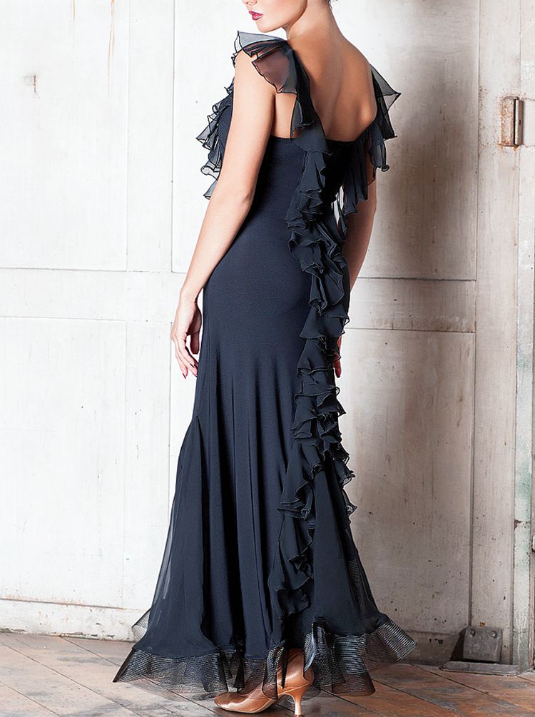 异国舞蹈2017新款无袖吊带交谊舞