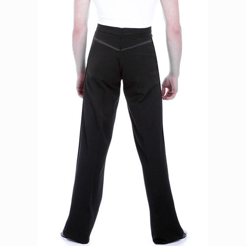 异国舞蹈国标舞拉丁舞男士缎腰带松紧臀部缎条装饰拉丁舞裤ML1002