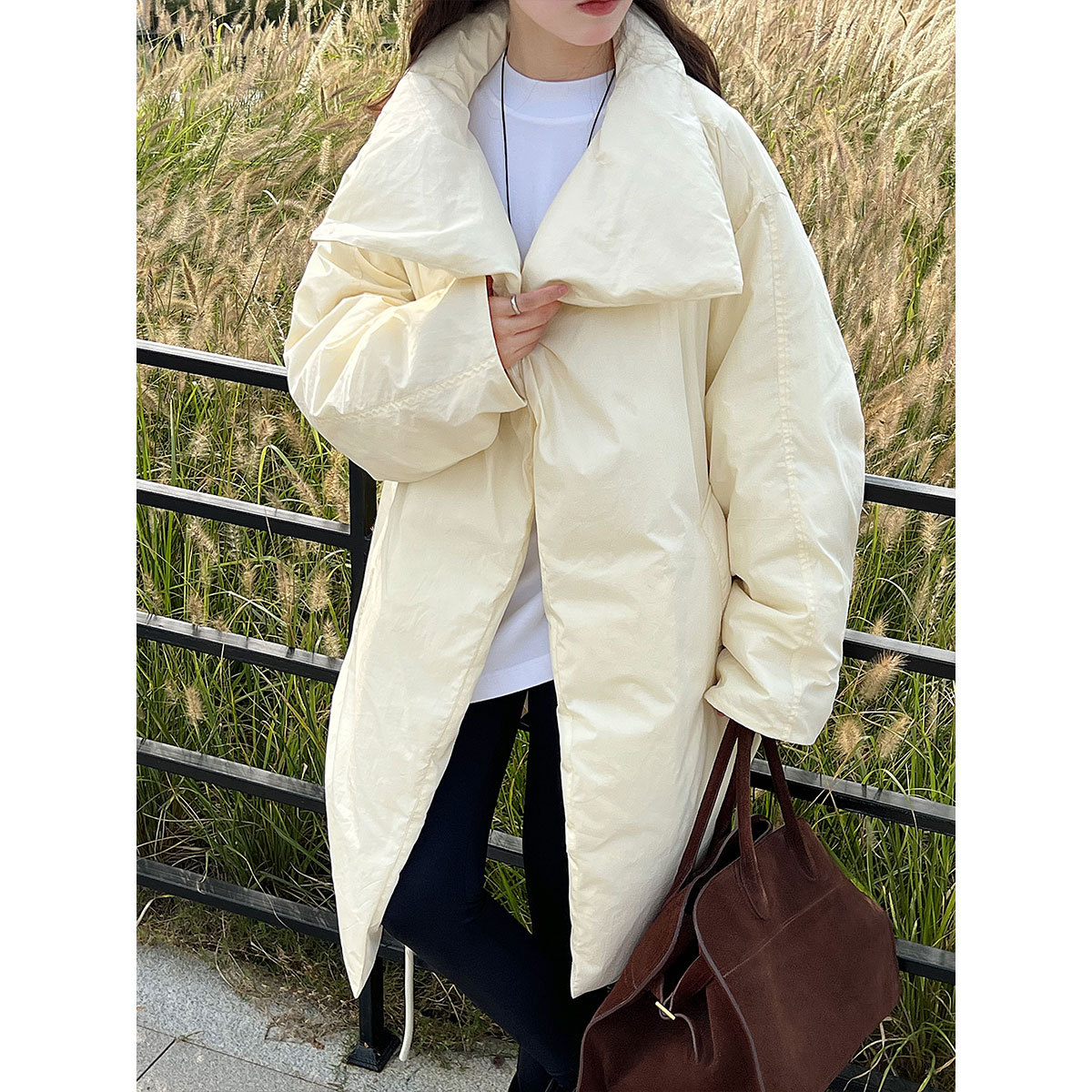 90白鸭绒立领保暖羽绒服