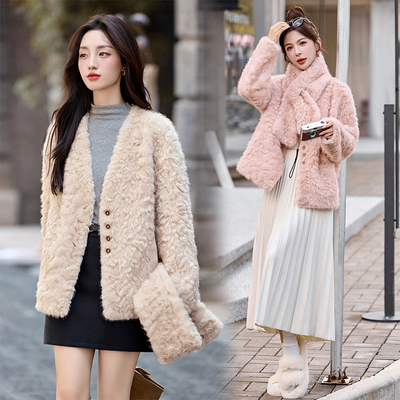 女装/女士精品皮草其他/other仿毛皮甜美风2025年冬季否直筒型18