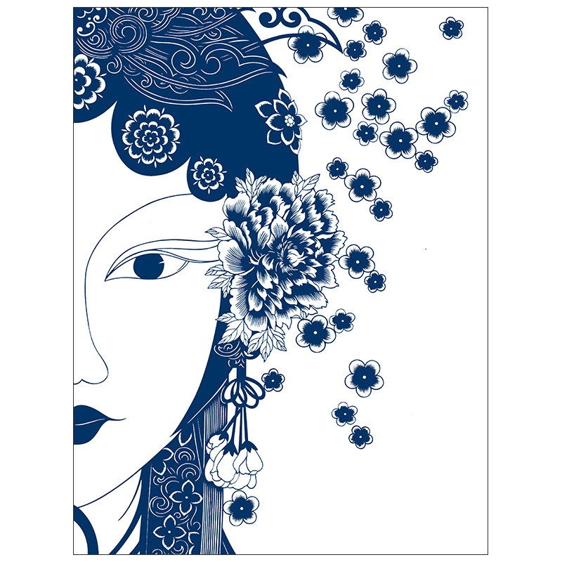 以乐剪纸戏曲人物纸图样手工刻纸图案素材高清打印底稿中国风窗花