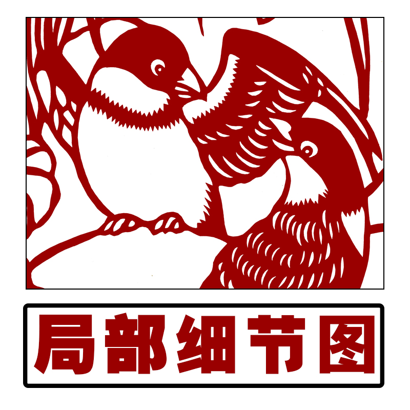 高清梅兰竹菊精细剪纸图案底稿纯手工刻纸图样中国风剪纸镂空窗花