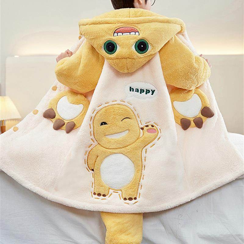 奶龙男童睡袍珊瑚绒冬季加绒加厚款加大码儿童男孩睡衣法兰绒套装,童装/婴儿装/亲子装,家居袍/睡袍,淘宝优惠券,粉丝福利购,淘宝优惠卷