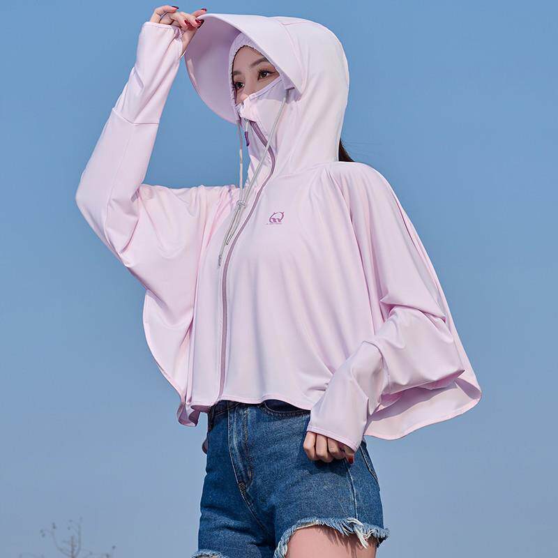 遮阳帽女夏防紫外线遮脸太阳帽户外汽车防晒面罩大檐帽子衣服一体