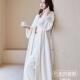睡袍浴袍套装 珊瑚绒睡衣女秋冬季 加厚保暖简约风冬天加长款
