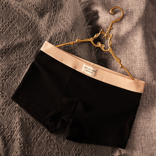 内裤 平角裤 棉质性感无痕男生四角裤 运动男款 新款 高档男士