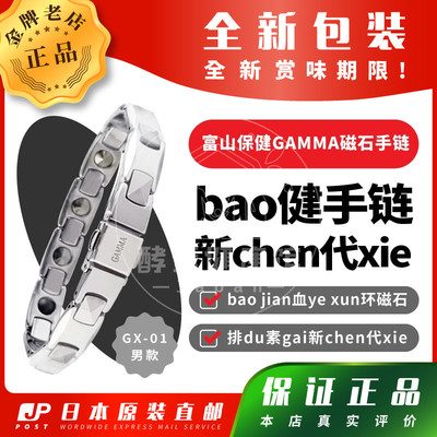 GX-01磁石男款银色手链GAMMA
