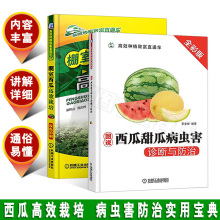 棚室西瓜高效栽培+图说西瓜甜瓜病虫害诊断与防治关键技术大棚西瓜种植书籍西瓜种籽大瓜无子西瓜种籽育苗技术书西瓜种植技术书