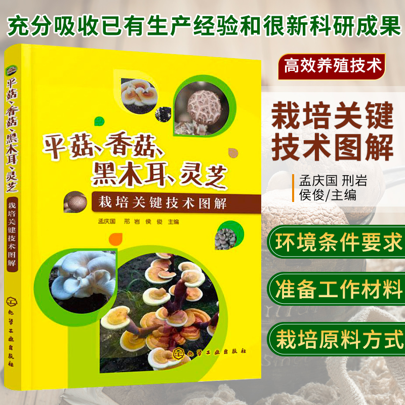 食用菌高效栽培平菇香菇黑木耳灵芝菌类种植技术蘑菇种植技术种菜书籍大全大棚蔬菜种植技术农业种植技术大全书羊肚菌种植技术书籍
