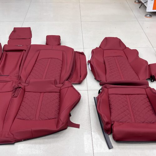 奥迪S4 S5 座套 柏德牛皮 真皮内饰 方形打孔 专车定制