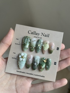 callaynail｜绿野仙踪雕花美甲纯手工穿戴甲美甲贴片欧美美甲辣妹