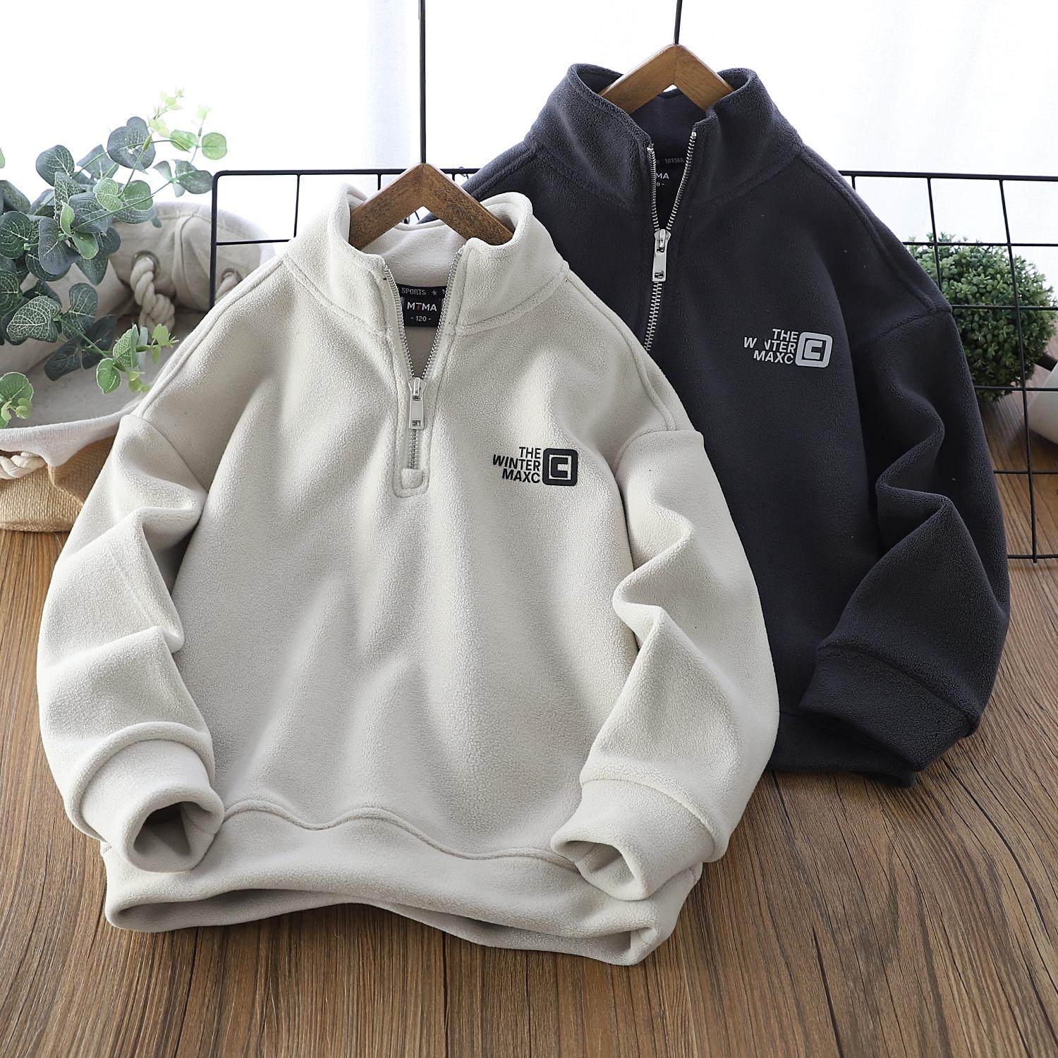 男童半高领加绒卫衣秋冬季2025新款儿童中大童男孩内搭帅气上衣潮,童装/婴儿装/亲子装,卫衣/绒衫,淘宝优惠券,粉丝福利购,淘宝优惠卷