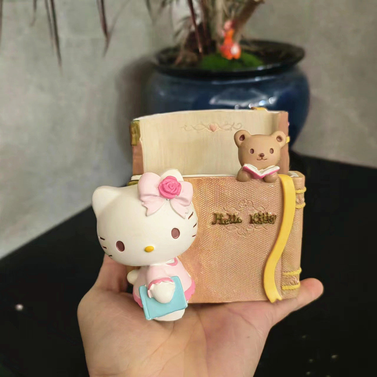 三丽鸥Hello Kitty手机支架手机座首饰盒收纳盒儿童生日礼物摆件