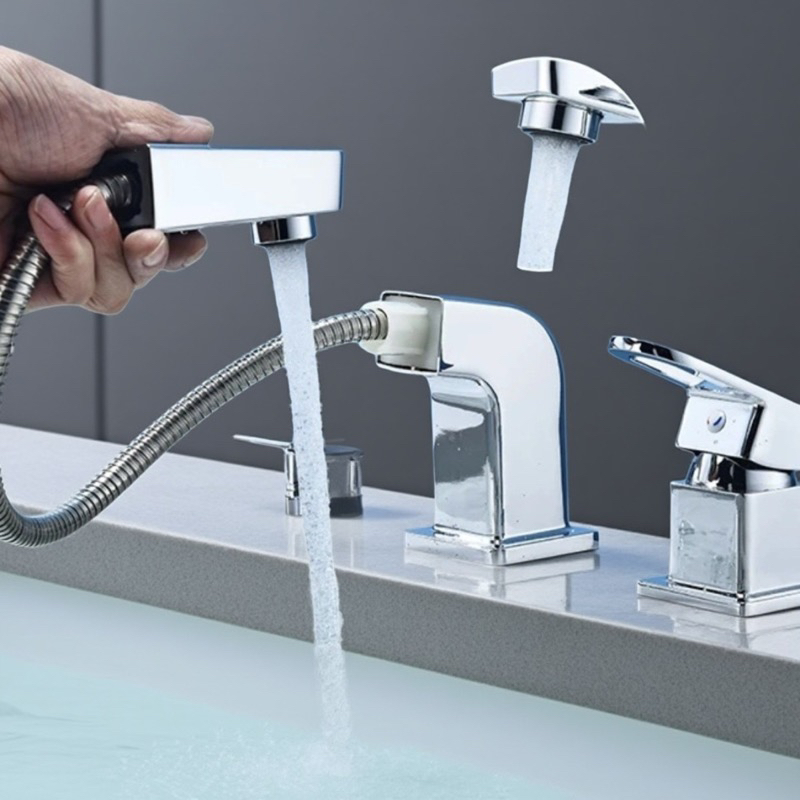 浴室柜坐式龙头抽拉式