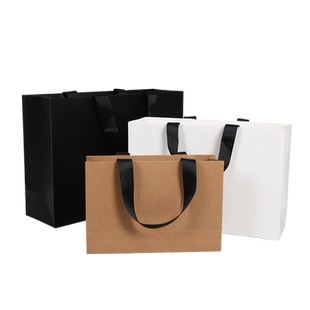 纸袋定做服装袋子定制礼品袋企业广告袋彩印白卡纸手拎袋螺纹绳袋