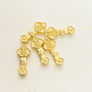 创意实金吉祥如意合金摆件办公室开业乔迁摆件聚宝盆配件diy配饰