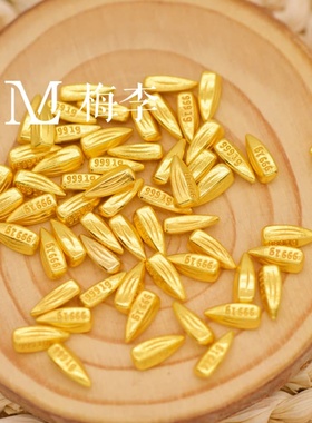 仿真合金瓜子实心迷你聚宝盆摆件发财树招财送礼饰品手工diy配件