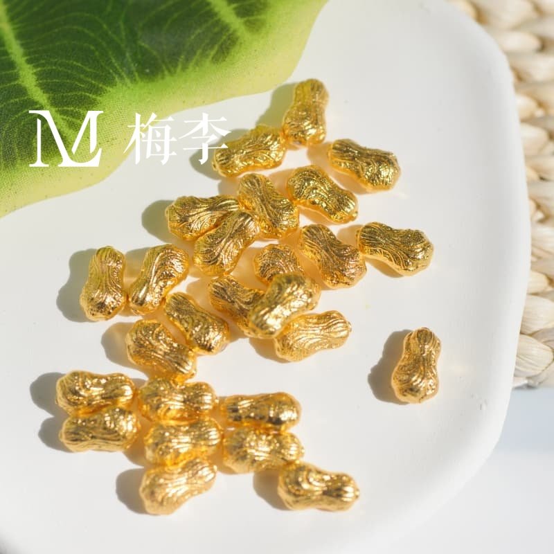 合金实心金色迷你白菜摆件