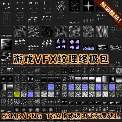 2026专业级游戏VFX视觉特效贴图资产 VFX texture pack for games